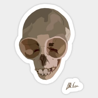 Gibbon skull Sticker